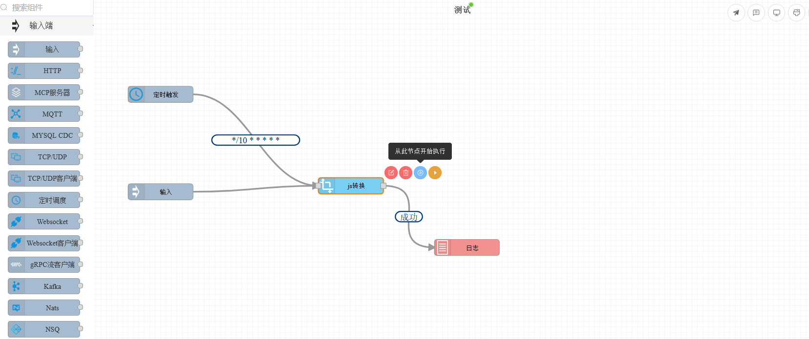Start execution from this node